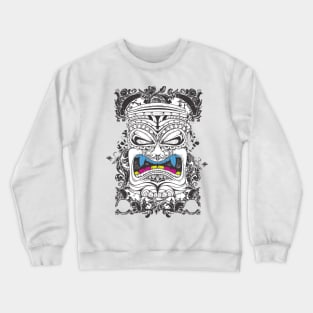 Trendy Hawaiian Tiki Mask Totem Collection Crewneck Sweatshirt